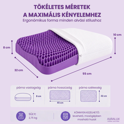 DreamFlow™ — ergonomikus méhsejt párna